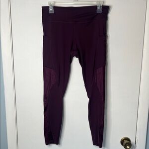 Fabletics Burgundy Leggings